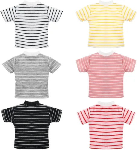Miniatura 9 de Bencailor 6 piezas de ropa de muñeca para muñeca de verano de 11.8 pulgadas, accesorios de atuendo, abrigo de invierno, tops, traje de baño