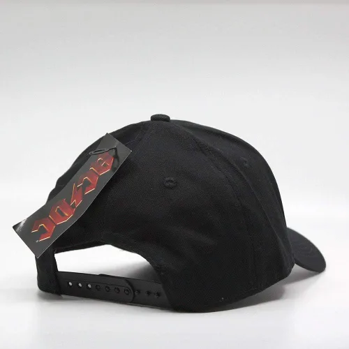 Miniatura 4 de Gorra de béisbol ajustable con banda de roca dura de color rojo y blanco, Beísbol, talla única , Back In Black