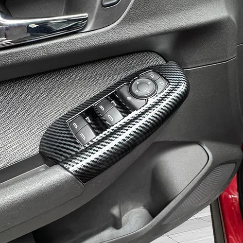 YOUTOOCAR Panel de interruptor de ventana de puerta compatible con accesorios Chevy Trailblazer 2020-2025 (patrón de fibra de carbono)