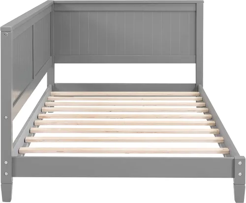 Miniatura 6 de Harper & Bright Designs Marco de sofá cama individual, plataforma de tamaño individual con soporte de listones, sofá cama individual de madera