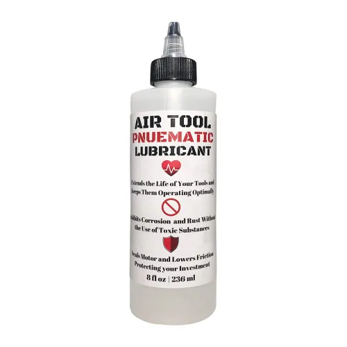 Lubricante neumático transparente translúcido de 8 onzas, ideal para herramientas neumáticas, compresores, máquinas, sellos, juntas tóricas y más