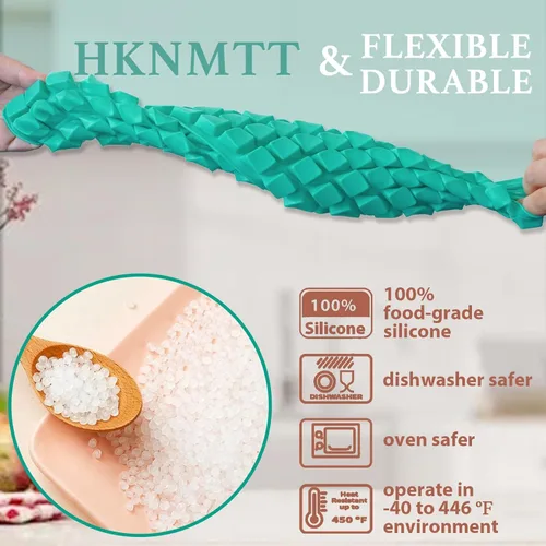 Miniatura 3 de Moldes cuadrados de silicona para gomitas, mini moldes de chocolate con caramelo, paquete de 3, 126 cavidades, antiadherentes, sin BPA, moldes