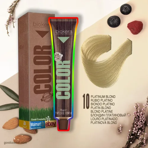 Miniatura 4 de Salerm Biokera Natura Colour - Tinte permanente para el cabello #8 rubio claro, 2.3 onzas