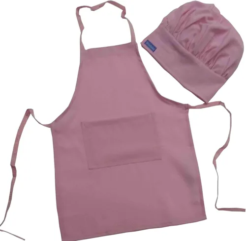 CHEFSKIN Delantal rosa para niños a elegir para niños pequeños/pequeño/pequeño/pequeño/mediano, ultra ligero, cómodo y suave, colores vivos (1