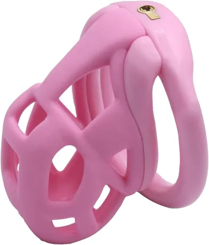 Miniatura 8 de Jaula de castidad 3.0 de resina, dispositivo de castidad masculino con 4 anillos para el pene, jaula de castidad masculina, jaula de castidad