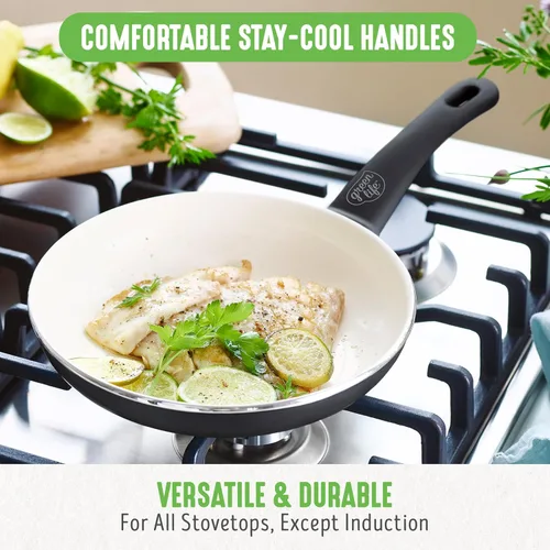 Miniatura 6 de GreenLife Soft Grip - Juego de 23 utensilios de cocina antiadherentes de cerámica saludable con utensilios de cocina, sin PFAS, apto para Negro