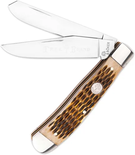 Miniatura 25 de BÖKER Serie Tradicional 2.0 Trapper, Hojas Duales CPM-D2, Junta Deslizante, Fabricado en Solingen, Alemania (Modelos 2024)