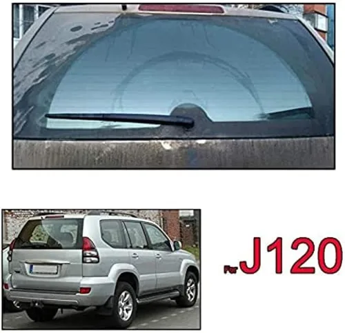 Miniatura 5 de Juego de limpiaparabrisas trasero, compatible con Toyota Prado J120 Land Cruiser J120 2002-2009 2002-2009 repuesto de limpiaparabrisas trasero