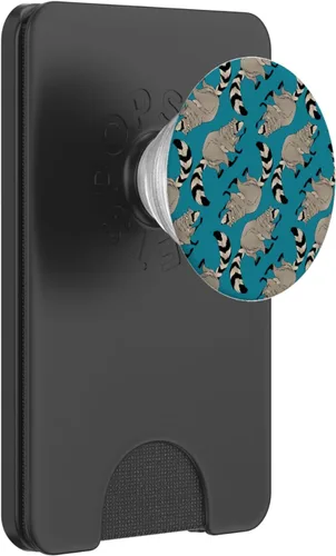 Miniatura 7 de Patrón de mapache de basura, panda, bosque, amante de los animales, mapache PopSockets estándar PopGrip