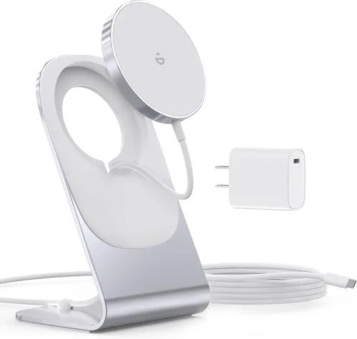 Miniatura 9 de Cargador inalámbrico magnético para iPhone 17/16/15/14/13/12 - Cargador Mag+adaptador USB C de 20 W, soporte de carga inalámbrica rápida con cable