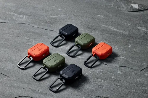 Miniatura 7 de UAG - Funda para AirPods (3ª generación 2021) Scout de alta calidad, carcasa rígida y protectora completa con llavero desmontable mosquetón por