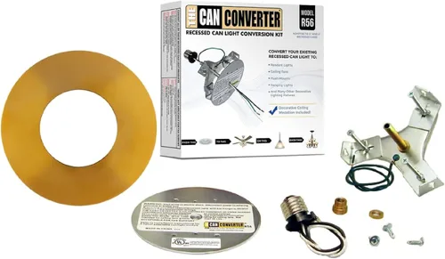 Miniatura 13 de The Can Converter R56 - Kit de conversión de luz empotrada para lata con medallón de techo plano de 7 pulgadas, mejoras para el hogar para latas