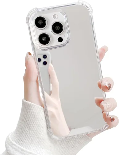 Miniatura 12 de Funda compatible con iPhone 11 con espejo con parachoques a prueba de golpes, parte trasera dura, delgada, cubierta protectora delgada para niñas