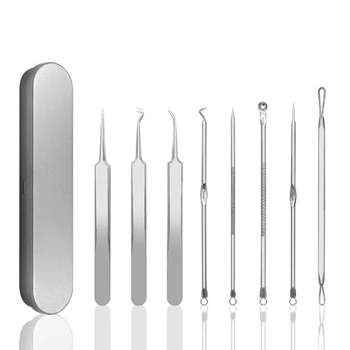 Dr.Pedi Kit de herramientas para eliminar puntos negros, para eliminar espinillas, para acné, extractor de espinillas, aguja facial, clip de