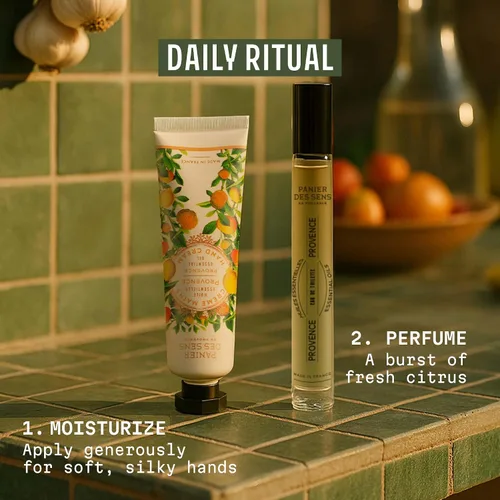 Miniatura 7 de Panier des Sens - Pequeña Crema de Manos para Manos Secas Agrietadas - Loción Mini de Manos para Piel Seca de Provenza - Con Mantequilla de Karité