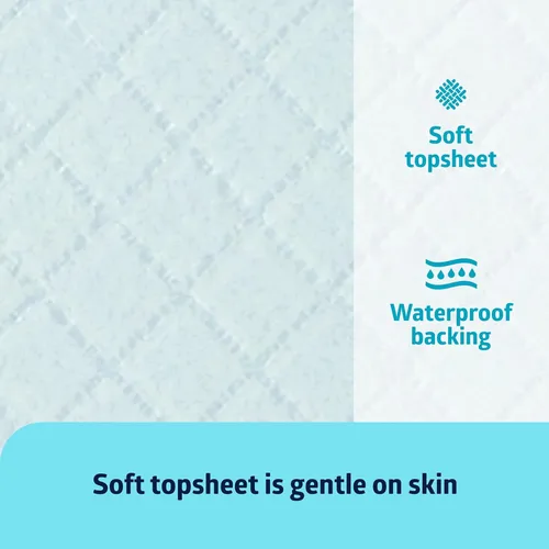 Miniatura 5 de Medline Almohadilla de Absorción Ligera, 17" x 24", 300 Unidades, Protectores Desechables, Protección para Cama, Muebles y Superficies, Para Niños