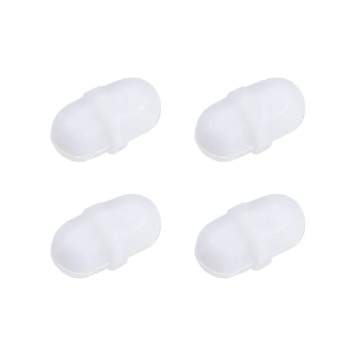 Miniatura 8 de MECCANIXITY Varilla mezcladora magnética de 1.575 in (1.57 pulgadas) con forma de anillo PTFE revestimiento imán blanco para laboratorio paquete de 4