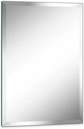 Espejo de pared rectangular sin marco de 24 x 36 pulgadas con borde biselado de 1 pulgada para tocador de baño