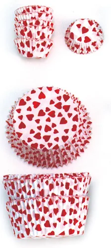 Miniatura 5 de Norpro Tazas/forros para hornear de corazón de tamaño estándar, paquete de 75