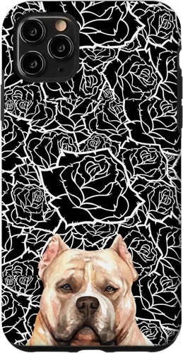 Miniatura 13 de American Bulldog Bully Dog Rose Flower Black White Pattern Case for iPhone 17