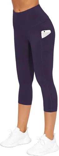Miniatura 2 de The Gym People - Pantalones deportivos gruesos de tiro alto, con bolsillos y control de abdomen, leggings para entrenar, correr, hacer yoga