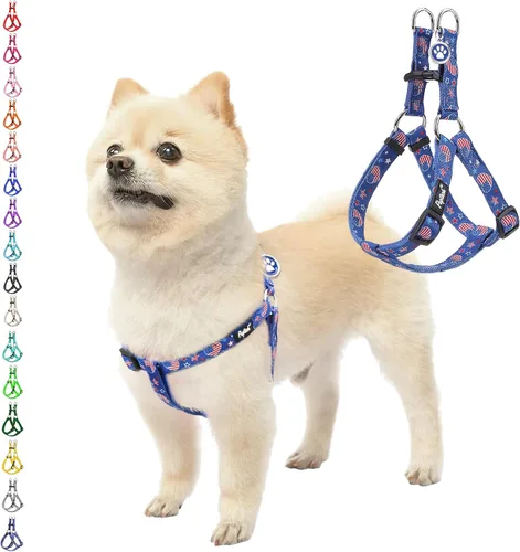 Miniatura 34 de PUPTECK arnés para perro para no jalar, reflejante, ajustable, básico, de nailon, chaleco para cachorro, para caminar al aire libre con etiqueta