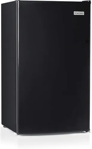 Igloo Refrigerador compacto de una sola puerta de 3.2 pies cúbicos con congelador, estante de vidrio deslizante, perfecto para hogares, oficinas,