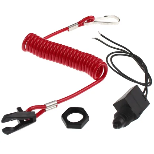 Miniatura 10 de ZOOKOTO Cordón universal para motor fuera de borda para interruptor de parada urgente y cordón de seguridad para Yamaha/Tohatsu/Honda Motores fuera