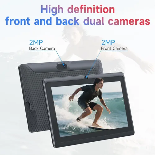 Miniatura 5 de CUPEISI Tablet Android 14, tableta de 7 pulgadas con funda, 8 GB de RAM+32 GB de ROM/1 TB Tableta expandible, 1.6 GHz, computadora con procesador
