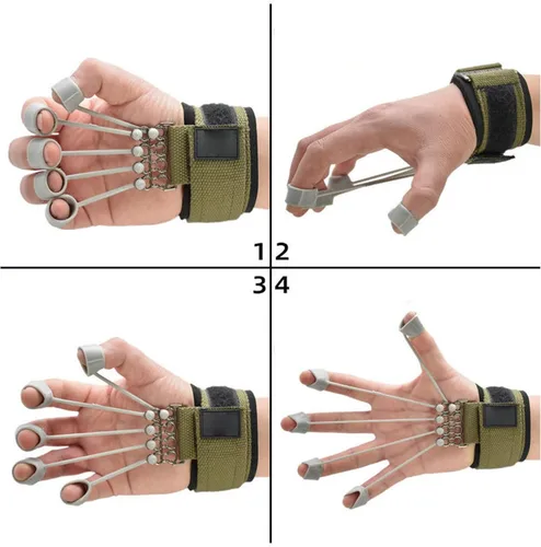 Miniatura 4 de Ejercitador de dedos, fortalecedor de agarre de mano de 20 libras/40 libras, fortalecedor de mano, banda de dedos, guitarra, estirador de dedos