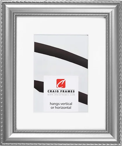 Craig Frames Victoria, marco de fotos plateado adornado de 20 x 30 pulgadas para mostrar una foto de 16 x 24 pulgadas Plata
