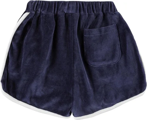 Miniatura 2 de Kid Nation Girls Girls Running Shorts Toddler Velvet Shorts with Back Pockets Kids Workout Dance Dolphin Short 3-12 Years
