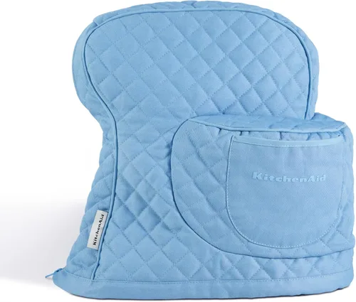 KITCHENAID Funda ajustable para batidora de pie inclinable con bolsillo de almacenamiento, acolchada 100% algodón, 14.4 x 18 x 10 pulgadas,