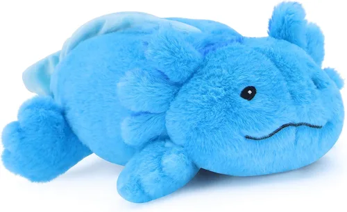 Lindo ajolote de peluche, suave animal de peluche kawaii, juguetes de peluche, regalos para niños y niñas Azul