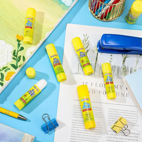 Miniatura 4 de Zubebe - 300 barras de pegamento blanco a granel para aula, 0.32 onzas, pegamento lavable en barra para manualidades, hogar, regreso a clases