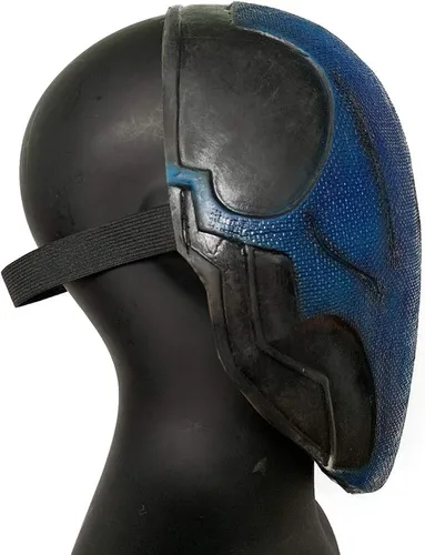 Miniatura 4 de Deathstroke - Máscara de látex de superhéroe de Arkham City para Halloween, accesorios de cosplay