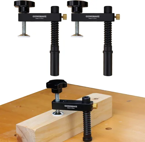 Miniatura 7 de GOINGMAKE Abrazadera de banco para perro, abrazaderas de agujero de perro de banco de 3/4 pulgadas para herramientas de carpintería, abrazaderas