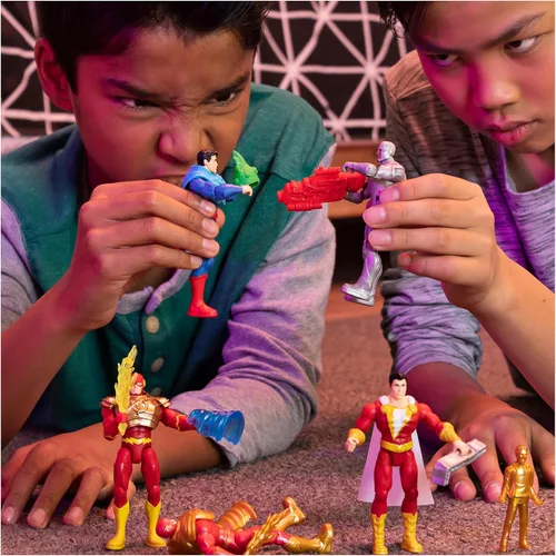 Miniatura 6 de DC Comics, Superman y Cyborg - Figura de acción de 4 pulgadas, paquete de 2 con 6 accesorios misteriosos, Adventure 1