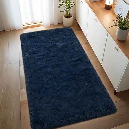 Miniatura 3 de Nuttumico Alfombras de pasillo suaves de 2x4 pies para dormitorio, sala de estar, alfombra mullida de felpa, alfombra antideslizante para habitación