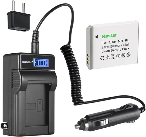 Miniatura 8 de Kastar NB-6LH - Cargador de batería para Canon PowerShot SX510 HS, PowerShot SX520 HS, PowerShot SX530 HS, PowerShot SX540 HS, PowerShot SX600 HS