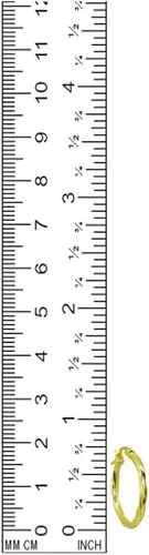 Miniatura 3 de Pendientes de aro redondos de plata de ley para mujeres y niñas (0.079 x 0.591in 50 mm de diámetro)
