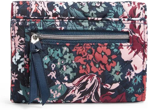 Miniatura 3 de Vera Bradley Cartera compacta Riley de sarga de rendimiento para mujer con protección RFID