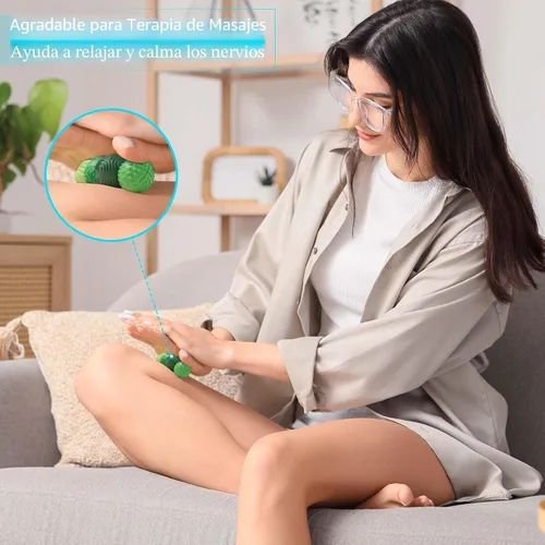 Miniatura 6 de luckdoor Bolas Magnéticas de Silicona Fidget para Adultos y Adolescentes, 4PCS Juguetes Sensoriales para Aliviar el Estrés para Autismo TDAH Verde