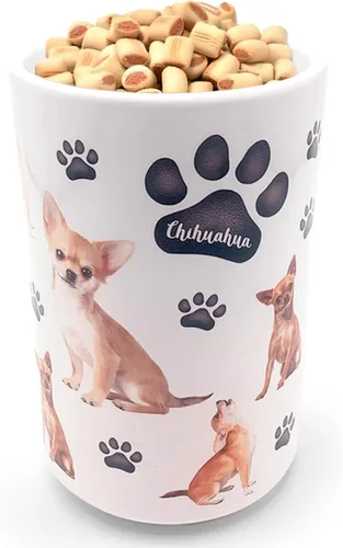 Miniatura 9 de Greenline Goods Juego de recipientes de cerámica prémium para perros – Recipiente hermético para golosinas frescas, tarro de cerámica y recipientes