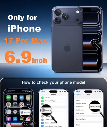 Miniatura 140 de FNTCASE Funda para iPhone 17 Pro: Fundas delgadas translúcidas de color azul claro compatibles con MagSafe, protección completa de la cámara