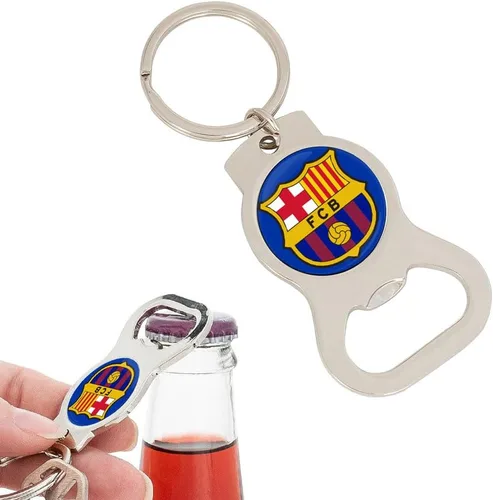 Desert Cactus Llavero para abridor de botellas del FC Barcelona Club de Fútbol Fútbol Fútbol Llaves de coche (botella plateada A)