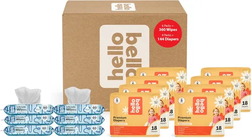 Miniatura 16 de Hello Bello Pañales Premium, Talla 3 (14-24 libras) Paquete Sorpresa para Niñas - 100 Unidades, Hipoalergénicos con Tacto Suave Similar a la Tela
