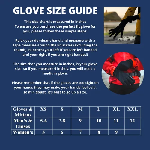 Miniatura 5 de SEALSKINZ Guantes impermeables de ojo de dragón para hombre