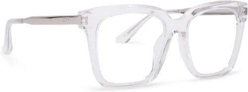 Miniatura 4 de DIFF Bella - Gafas de computadora de diseño cuadrado con bloqueo de luz azul de gran tamaño para mujeres