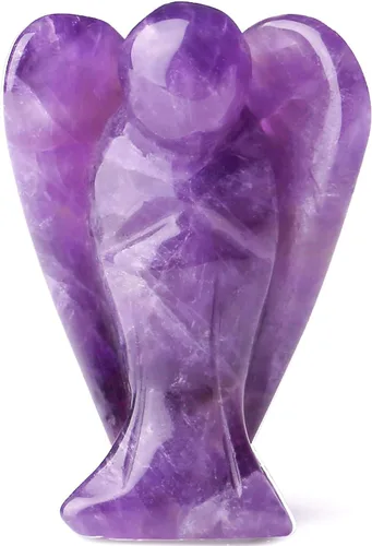 Miniatura 19 de YATOJUZI Estatua de ángel de obsidiana negra de 5 cm decorativa con cristales curativos de Reiki, piedra natural pulida tallada a mano, figuritas
